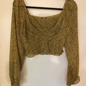 Yellow Fashion nova top